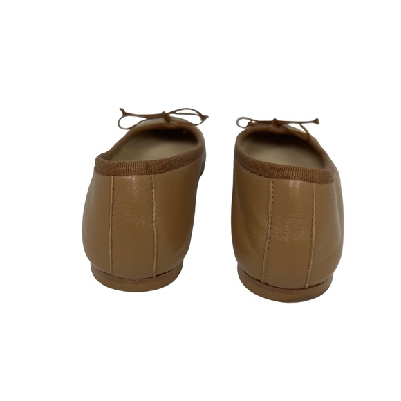 M.GEMI Tan & Gold The Rosa Leather Ballet Flat Handmade in Italy EU 38 US 7.5 - Picture 7 of 10